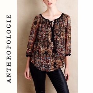 Anthropolgie Meadow Rue Marya Peasant Top XS